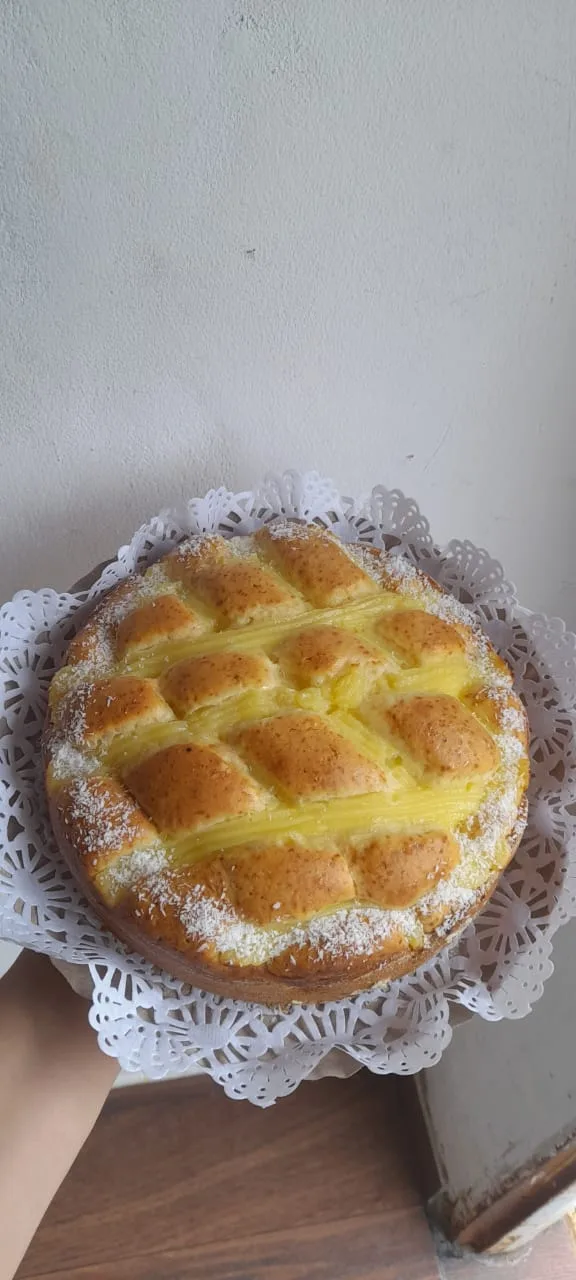 Torta matera con crema pastelera