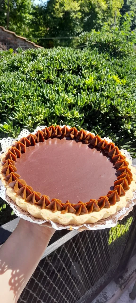 Torta Toffi con dulce de leche y ganache